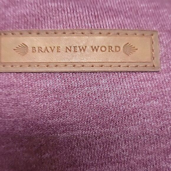 Naketano Mauve Hoodie with Rope Drawstrings, Size S - Picture 5 of 8